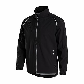 Men's Footjoy Select LS Rain Jacket Black NZ-66719